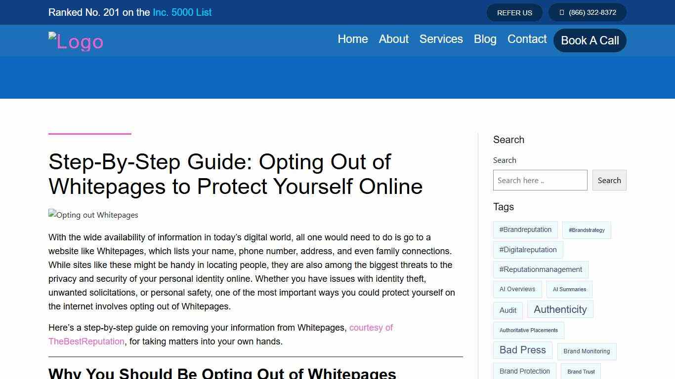 Guide: Opting Out of Whitepages